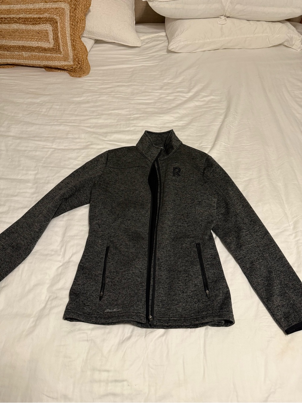 Eddie Bauer Women's Dark Gray Full-Zip Utility Jacket